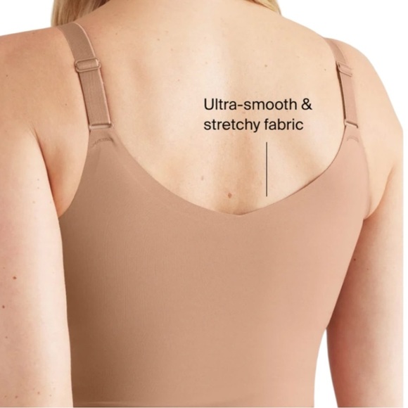 Knix Nude Luxe Lift V Neck Wireless Bra Tank - Picture 7 of 9